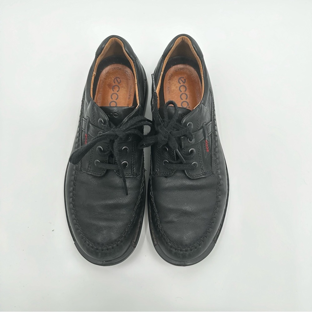 Ecco men's Fusion II Moc Toe Tie Black EU 44, US 10.5‎ M BLack Laces